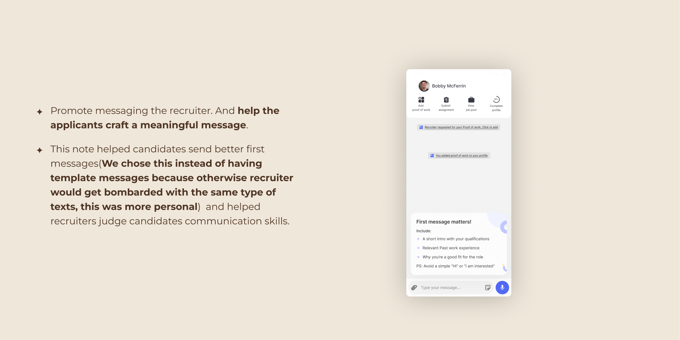 Structured message templates