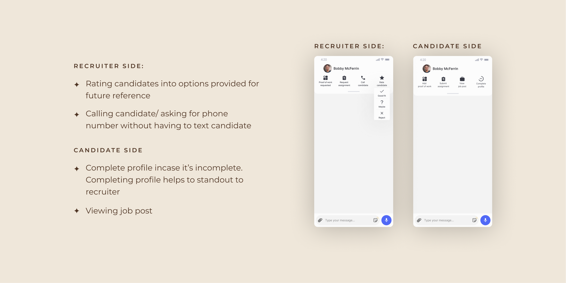 Quick actions in conversation